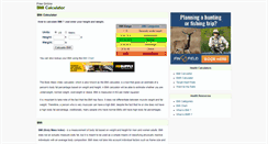 Desktop Screenshot of freeonlinebmicalculator.com